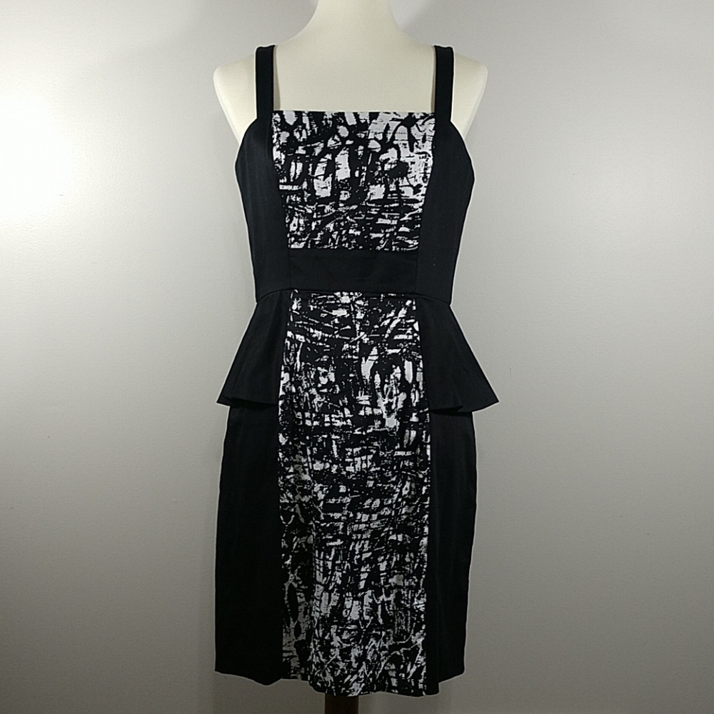 Dress: NEW Saks Fifth Peplum Dress - Picture 4 of 7